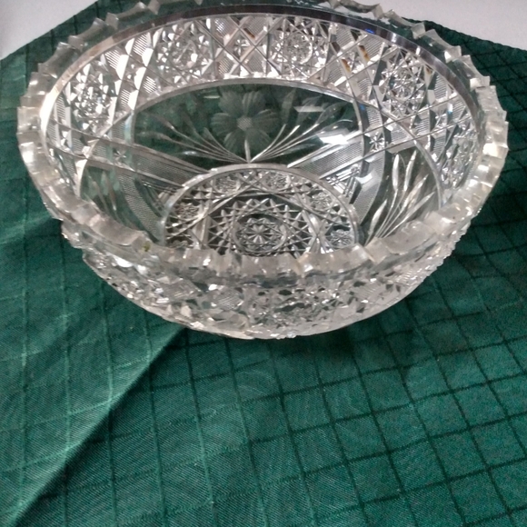 Vintage American Brilliant Cut Glass Bowl {Crafter Alert} - Picture 7 of 9